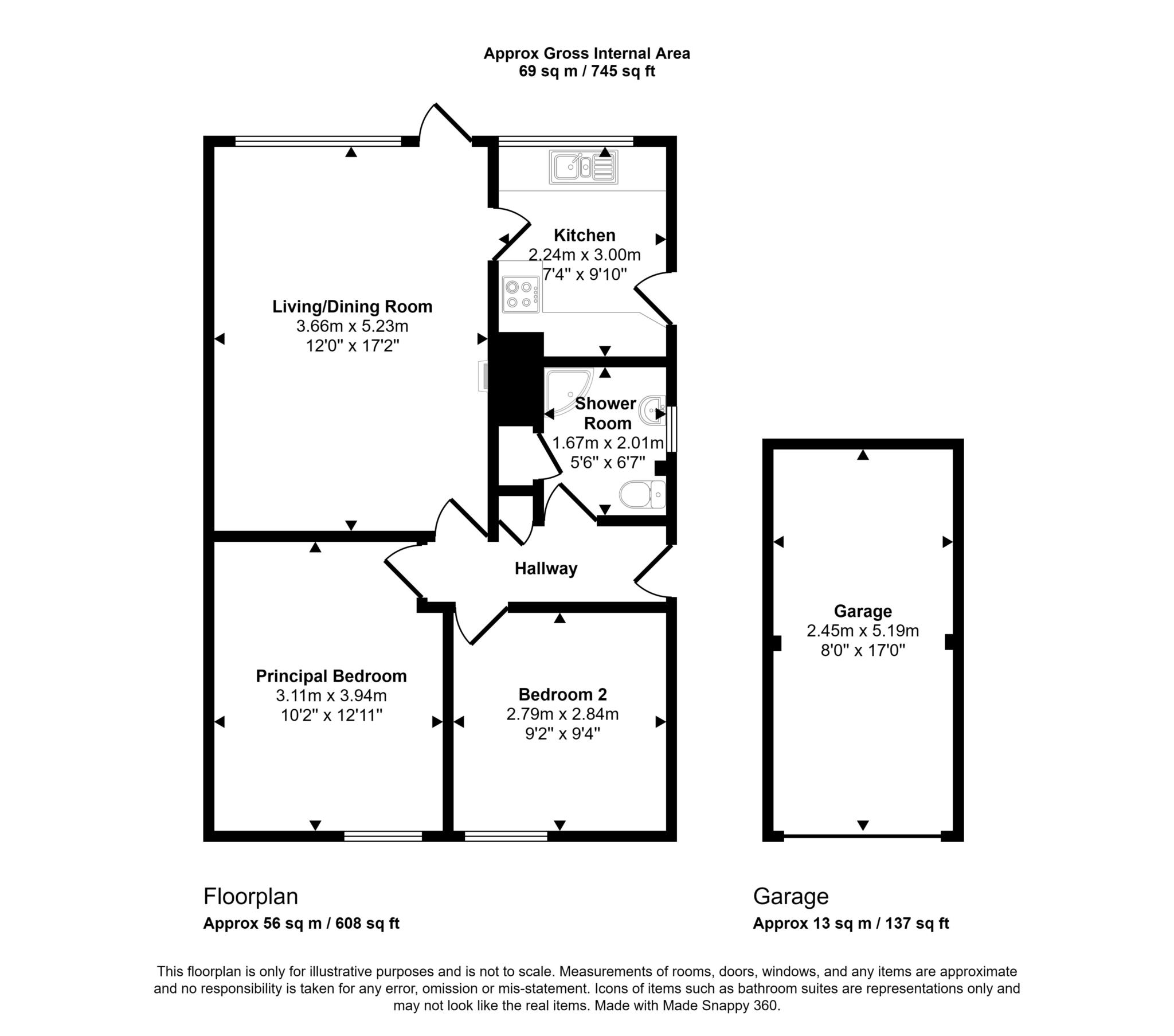 4, Orchard Close, Tewkesbury floorplan