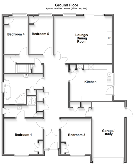Roderick Avenue, Peacehaven floorplan