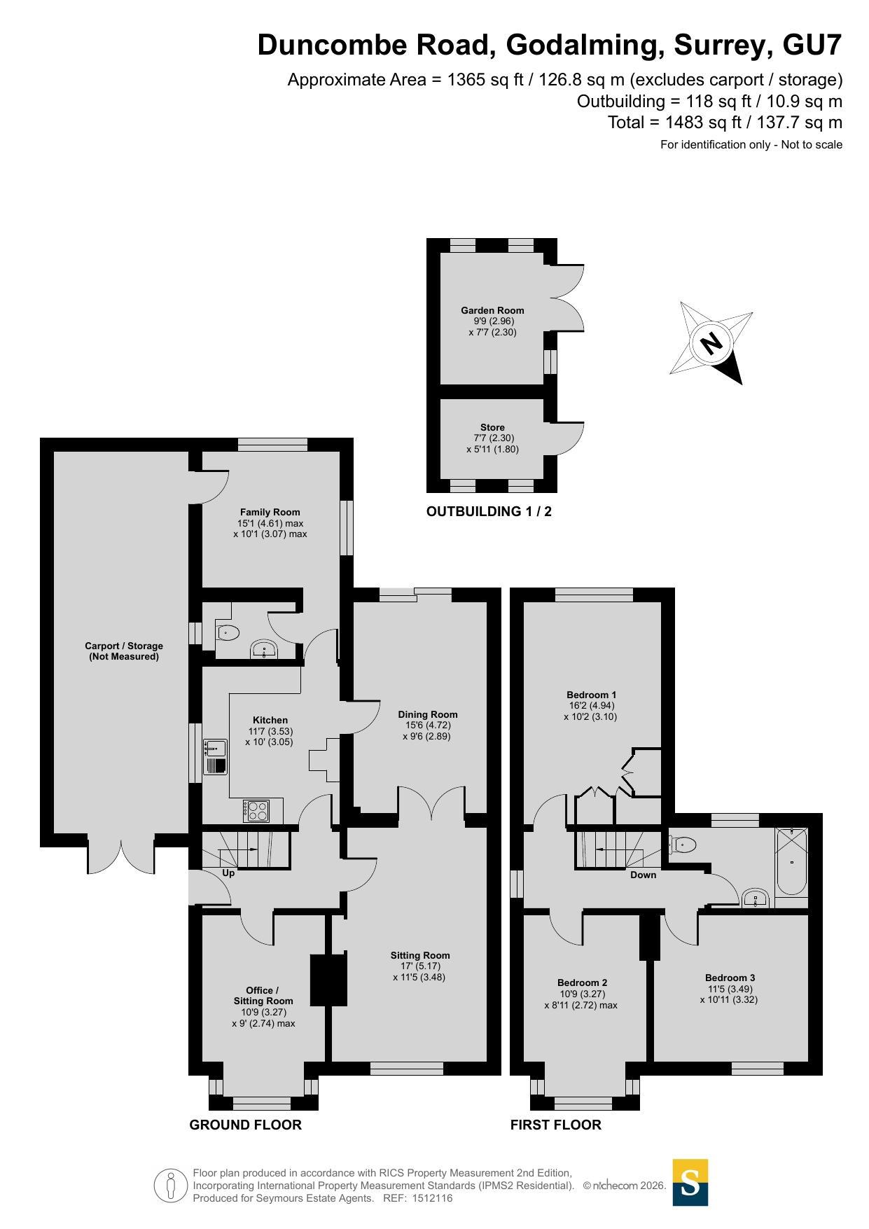 12, Duncombe Road, Surrey floorplan