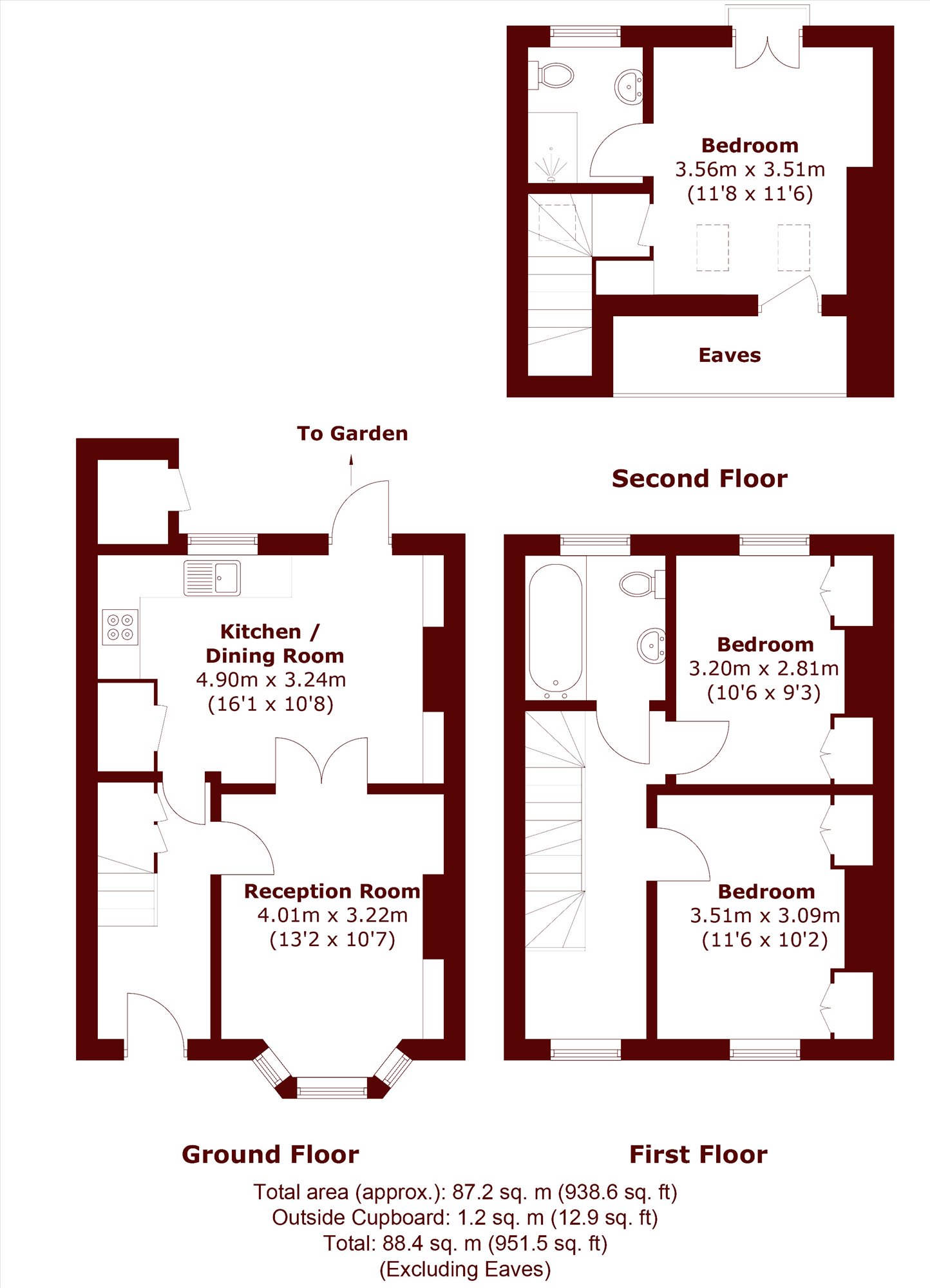 83, Graveney Road, London floorplan
