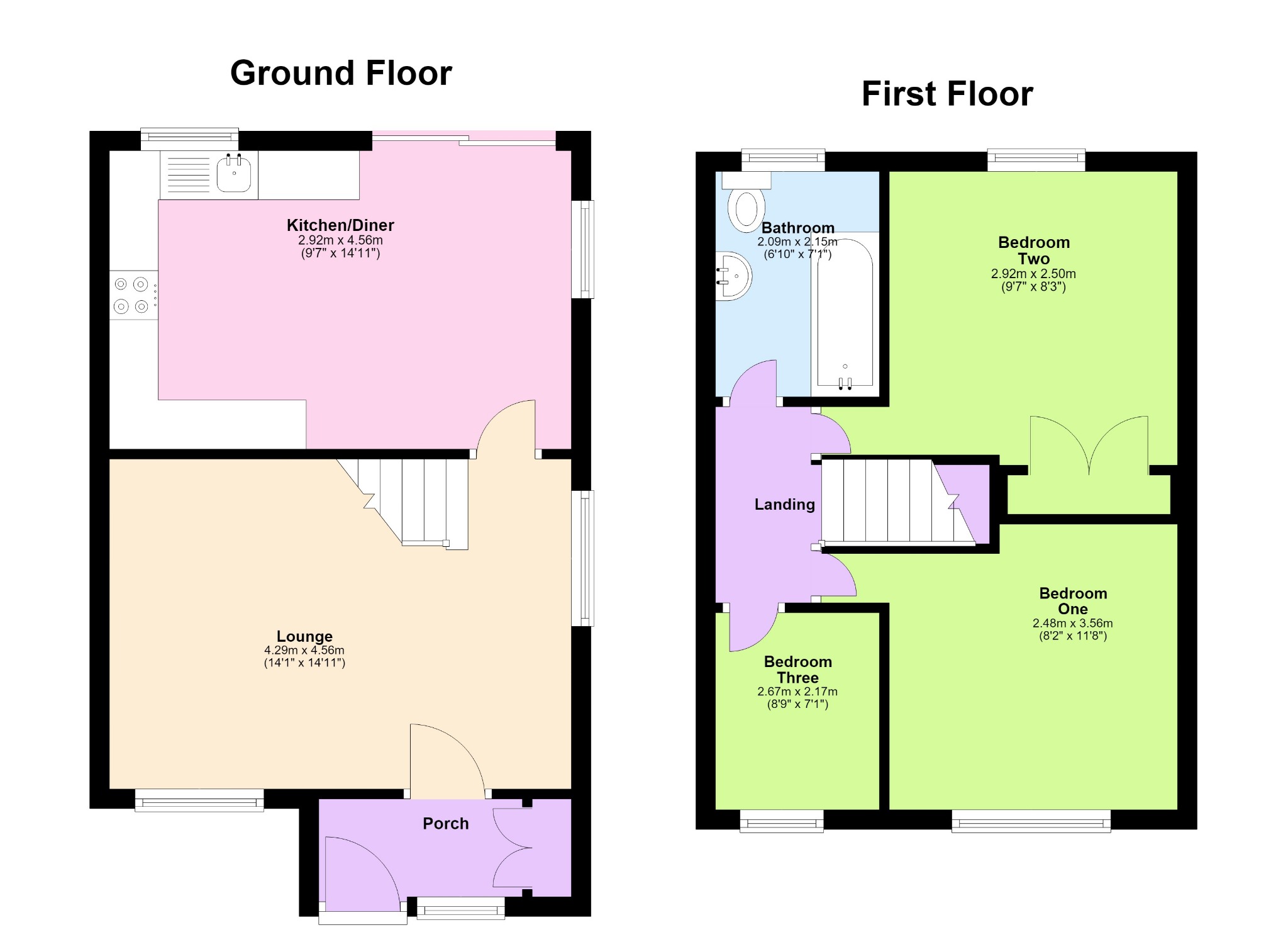 9 Harmans Way, Weedon, Northamptonshire floorplan