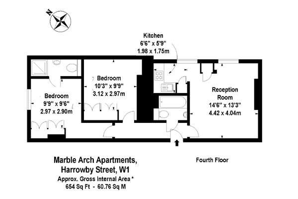 2 Bedrooms Flat to rent in Harrowby Street, London W1H