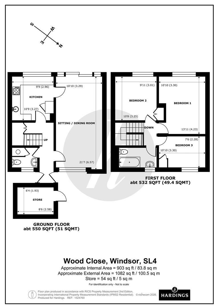 93, Wood Close, Windsor floorplan