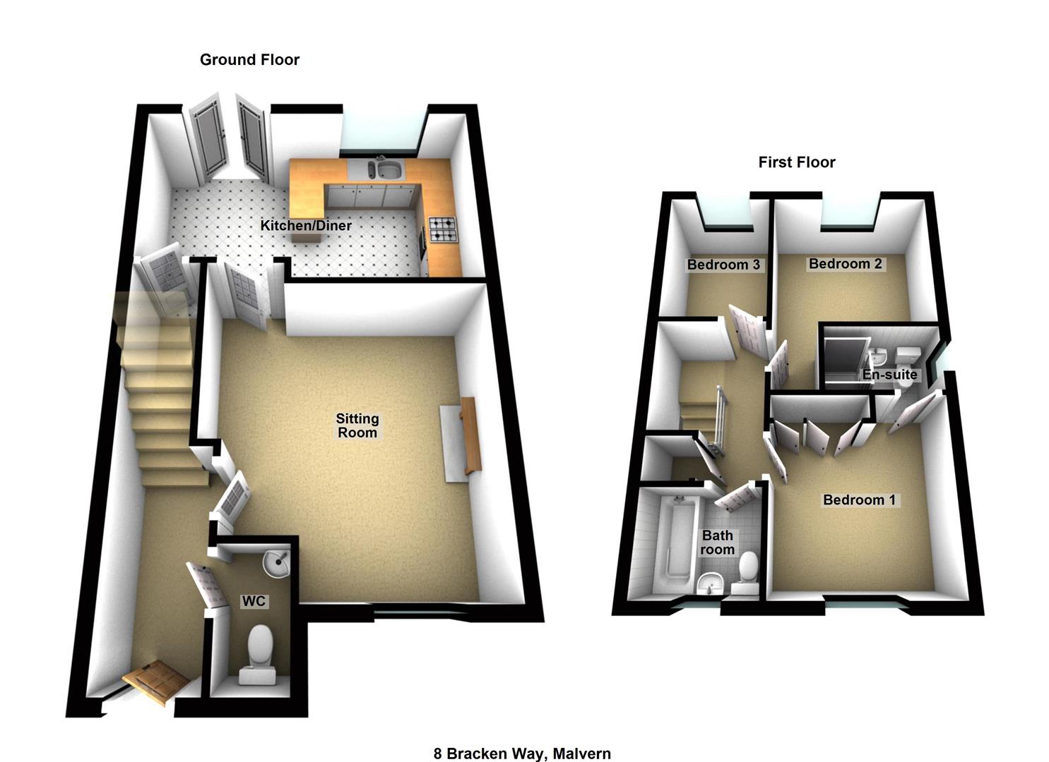 Bracken Way, Malvern WR14, 3 bedroom end terrace house for sale 62735768 PrimeLocation