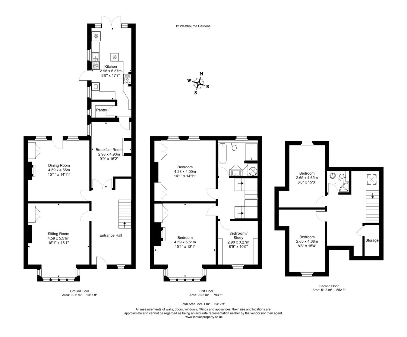 12, Westbourne Gardens, Trowbridge floorplan