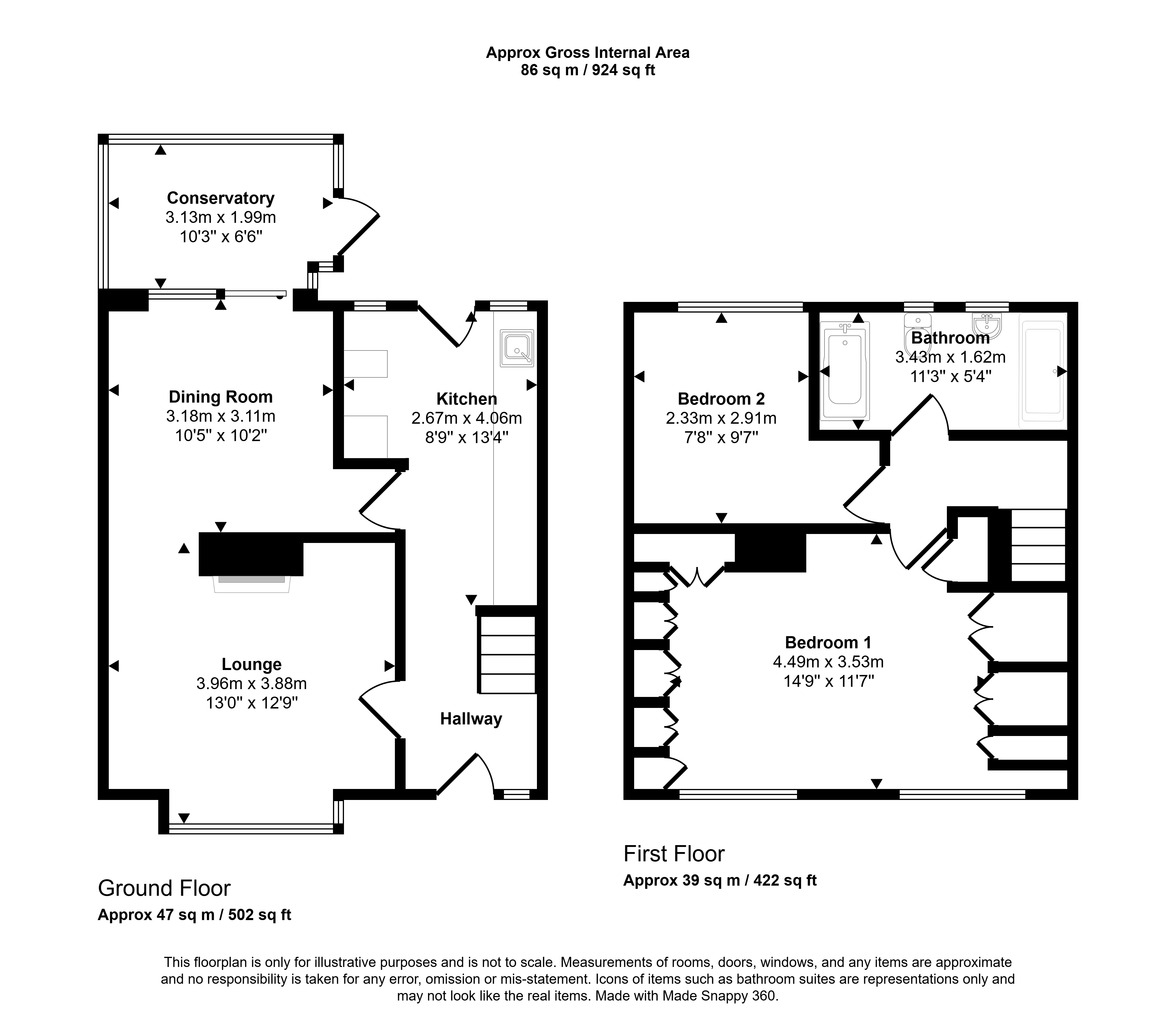 29, Ilkeston Walk, Stockton-on-Tees floorplan