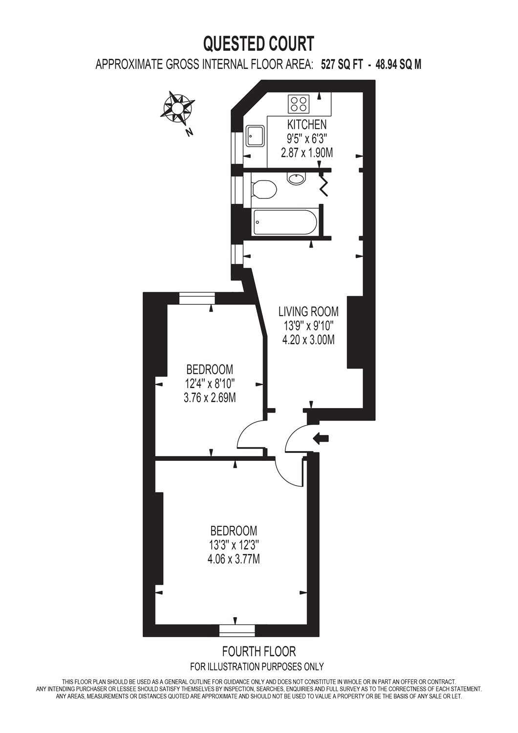 2 Bedrooms Flat for sale in Quested Court, Brett Road, London E8