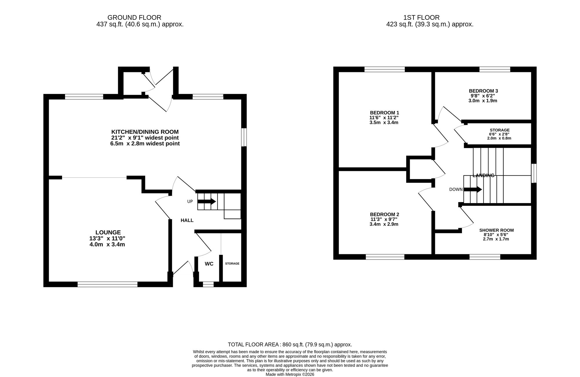 47 Swansbury Drive, Bournemouth floorplan