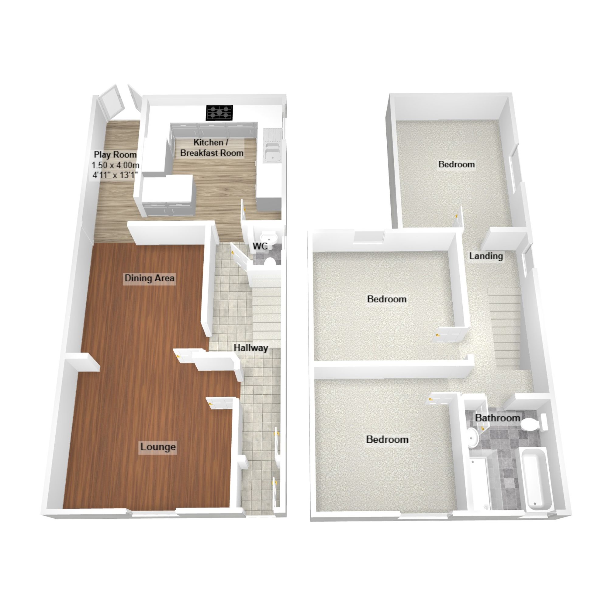 39 Oddfellows Street, Bridgend floorplan
