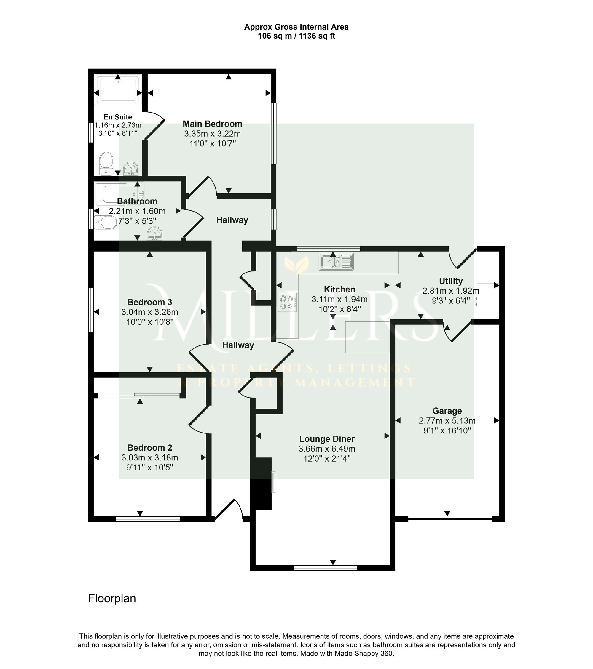51 Woodfield Road, Holt floorplan