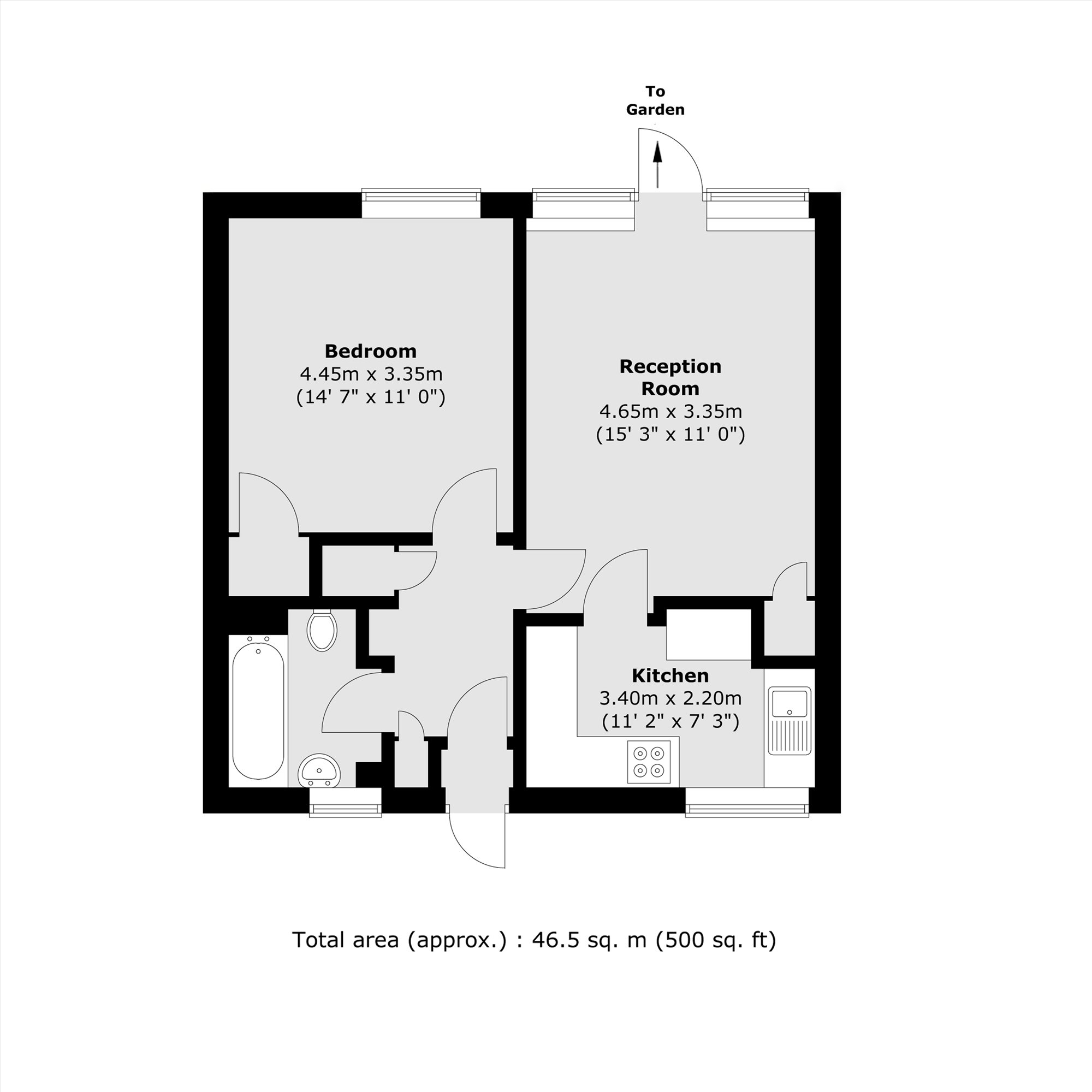 2 Mansfield Court, Whiston Road, London floorplan