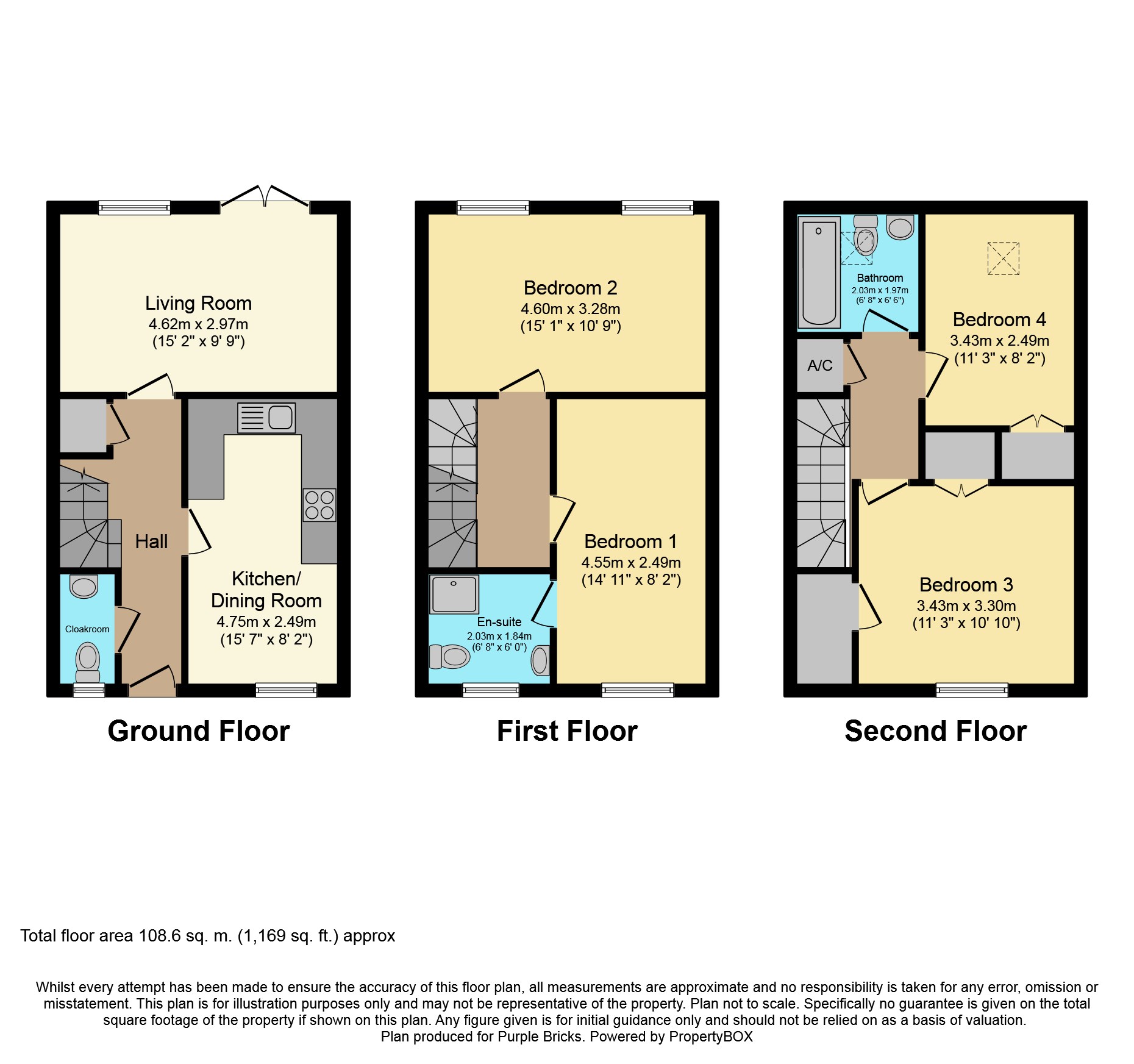 4 Bedrooms Town house for sale in Truscott Avenue, Swindon SN25