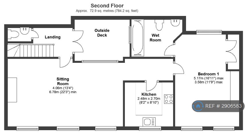 2, Portugal Place, Cambridge floorplan