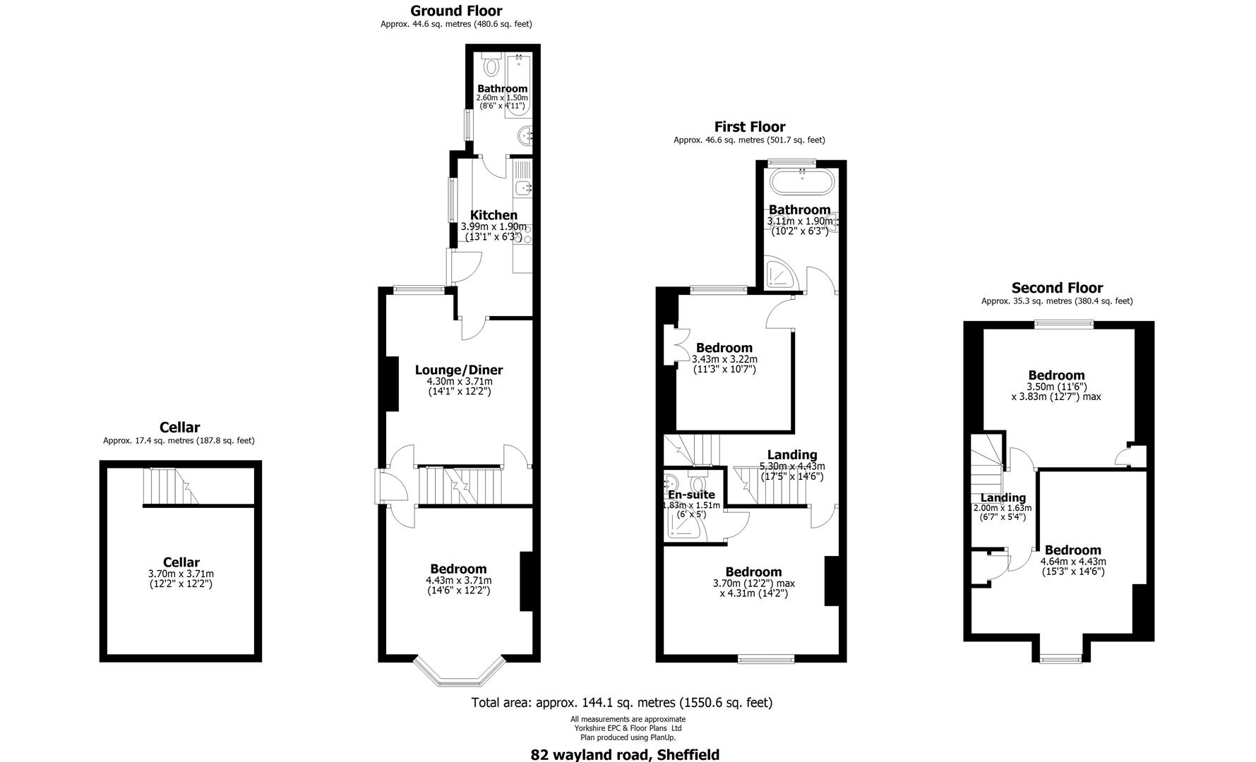 Wayland Road, Sheffield floorplan