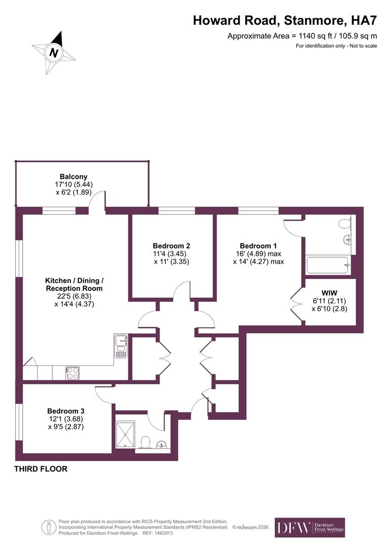 18, Clement Court, Stanmore floorplan
