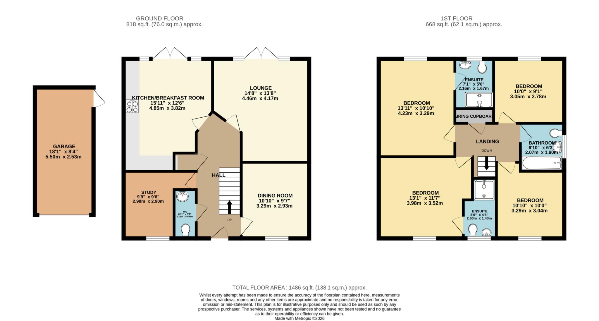 27, Bunting Drive, Leighton Buzzard floorplan