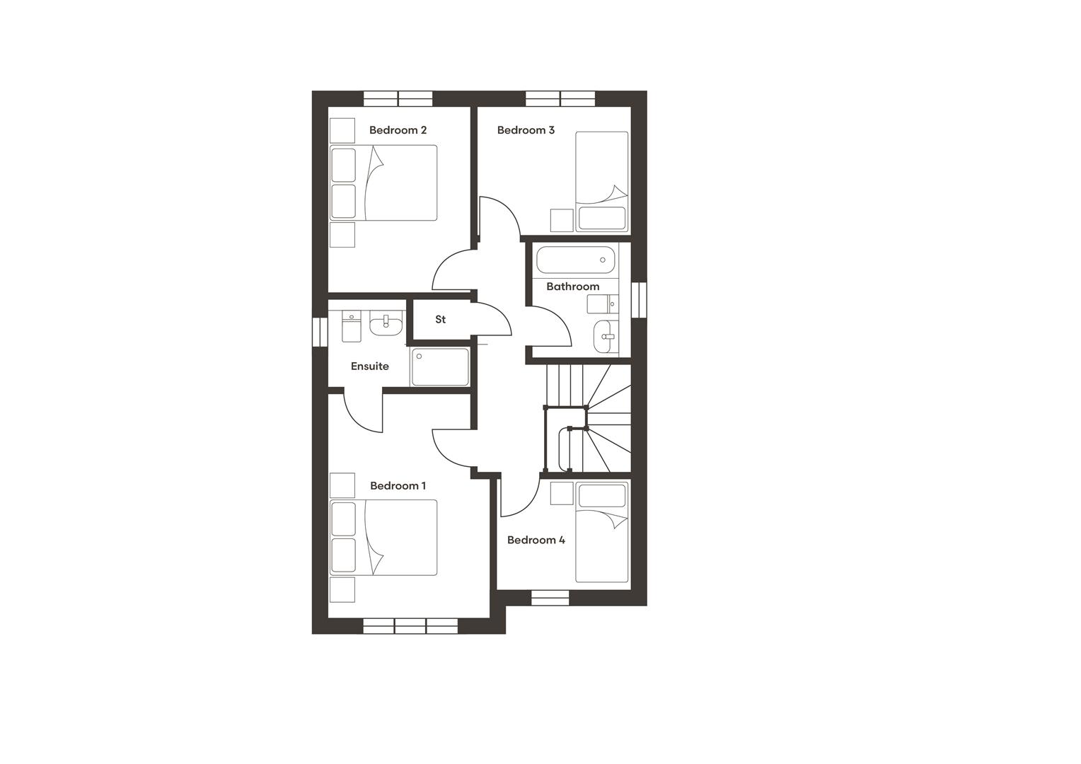 Plot 45, Petworth, Appleton View, Shuttlewood Road, Bolsover floorplan