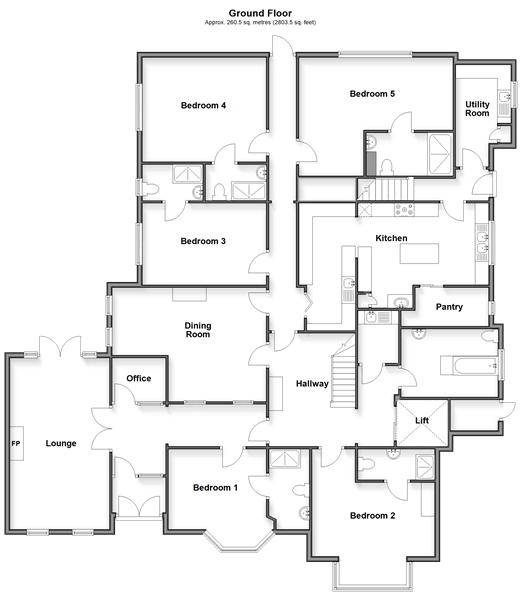 The Avenue, Totland Bay floorplan