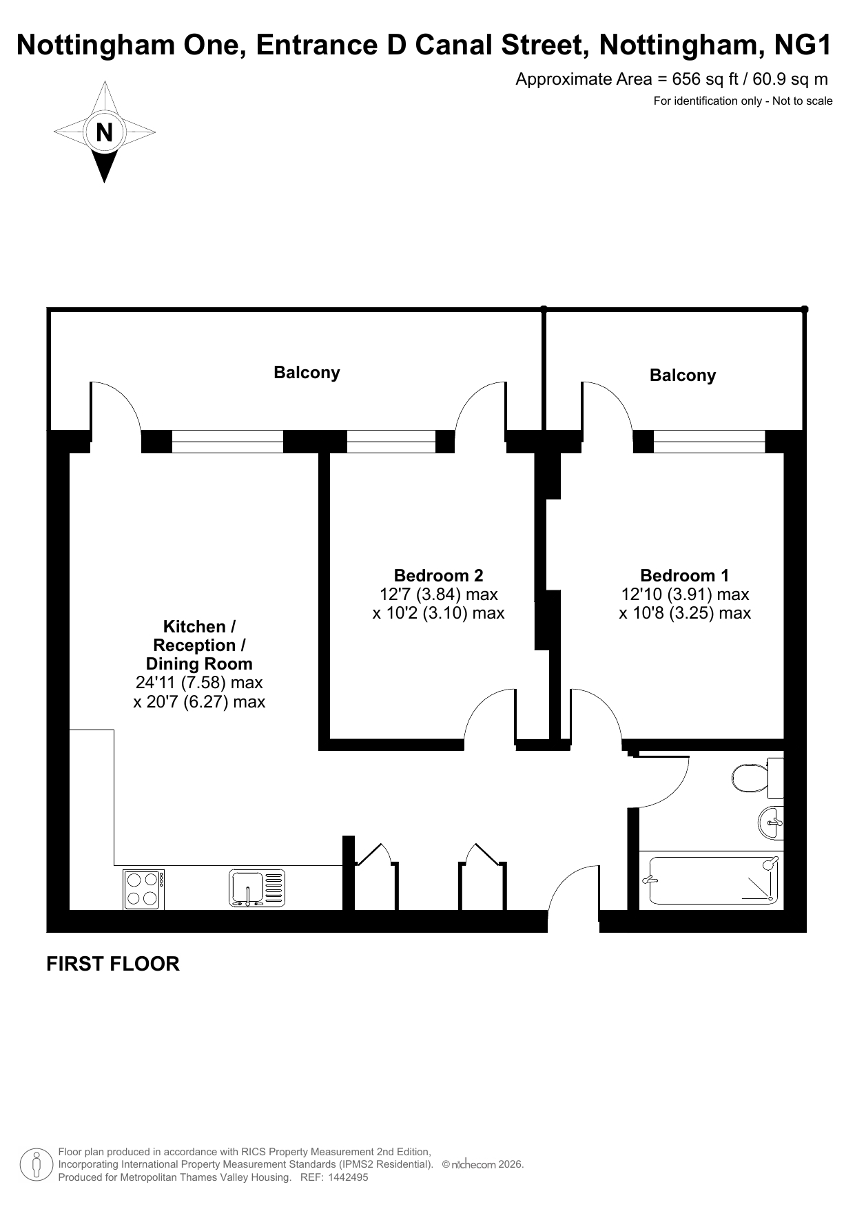 Nottingham One Entrance D Canal Street, Nottingham floorplan