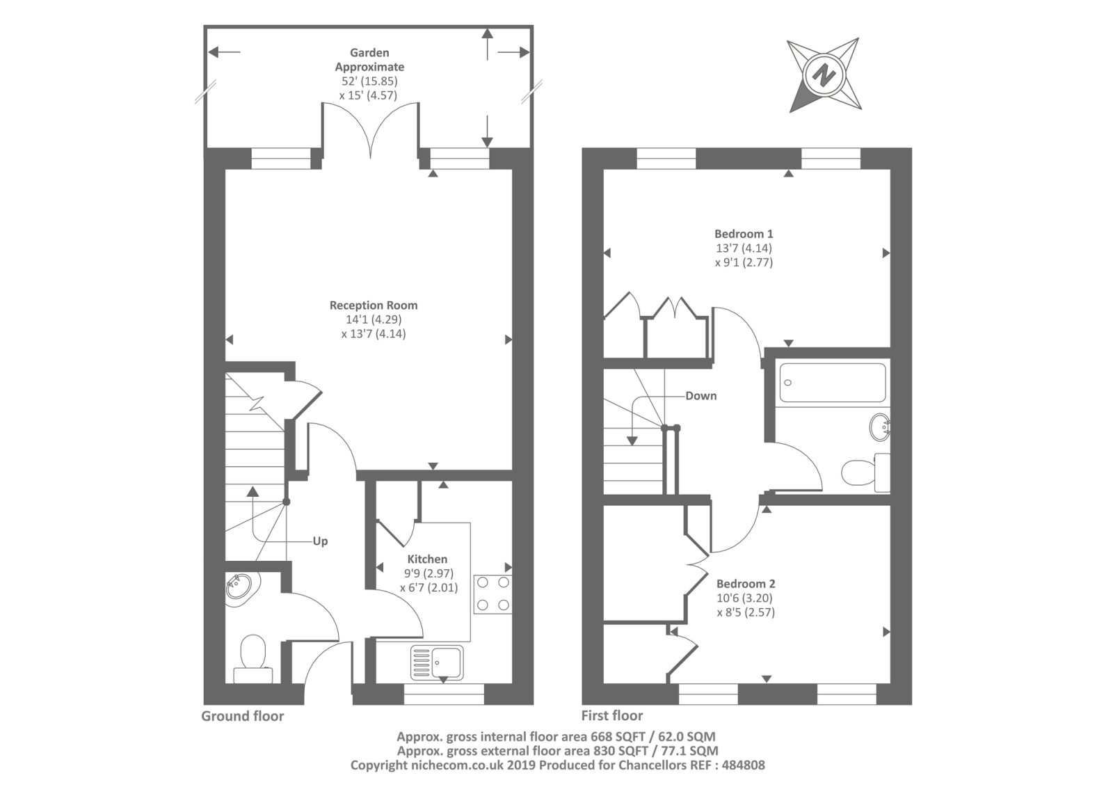 2 Bedrooms Semi-detached house for sale in Wallin Road, Adderbury Fields OX17