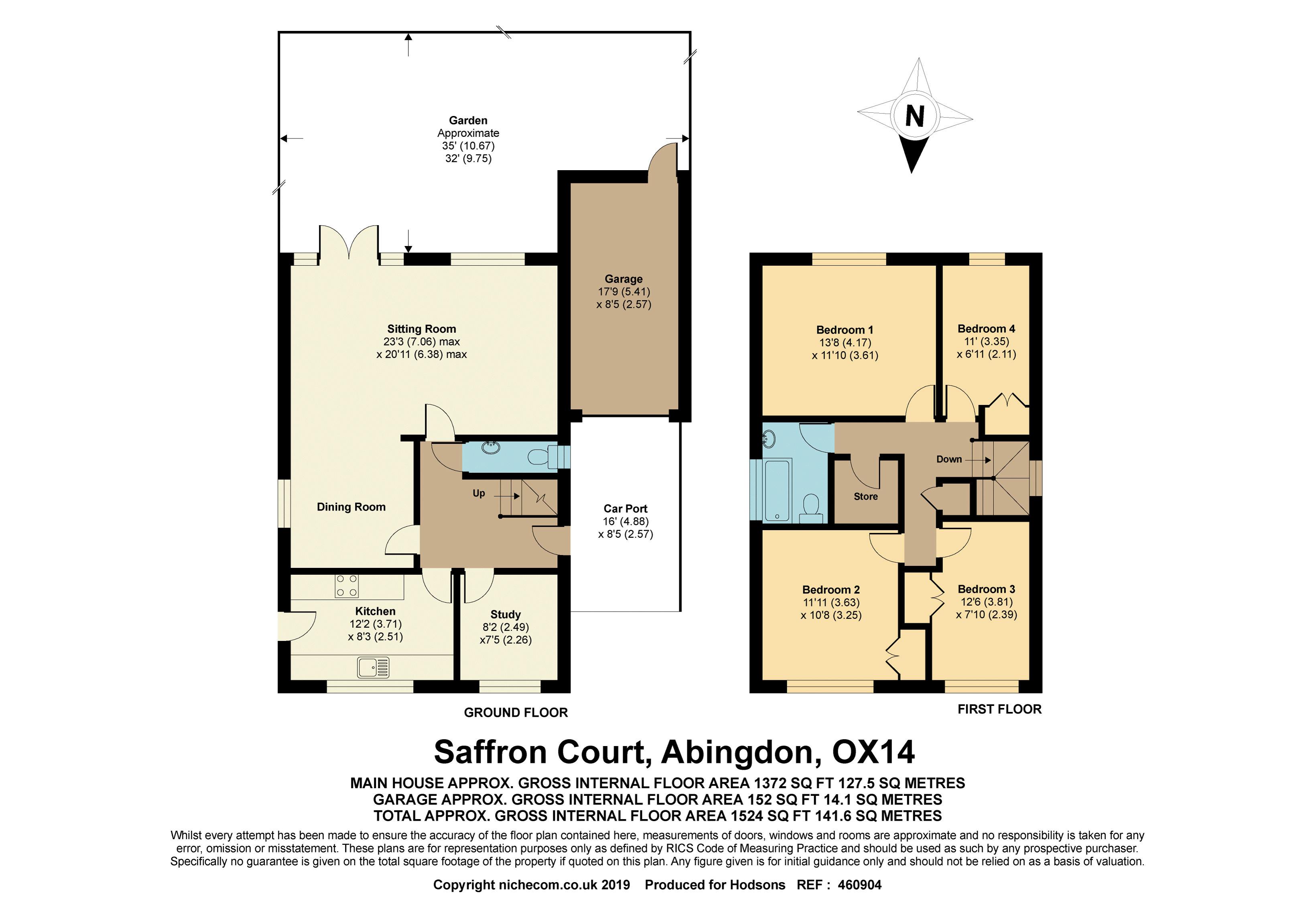 4 Bedrooms Detached house for sale in Saffron Court, Abingdon OX14