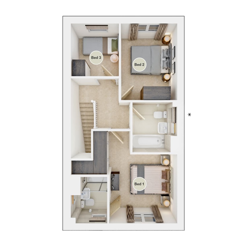 The Brambleford - Plot 601, Kings Moat Garden Village, Wrexham Road, Chester floorplan