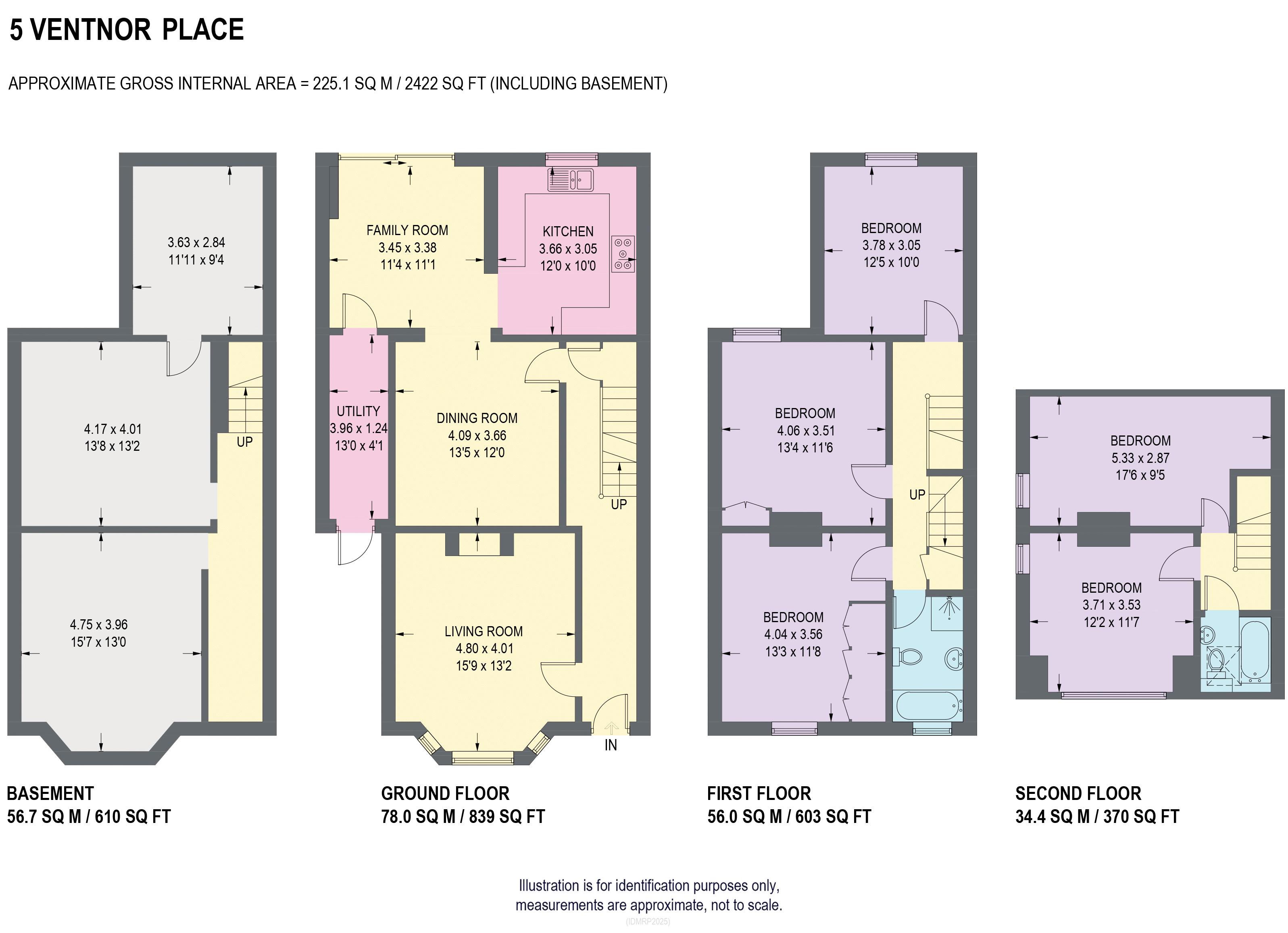 5, Ventnor Place, Sheffield floorplan