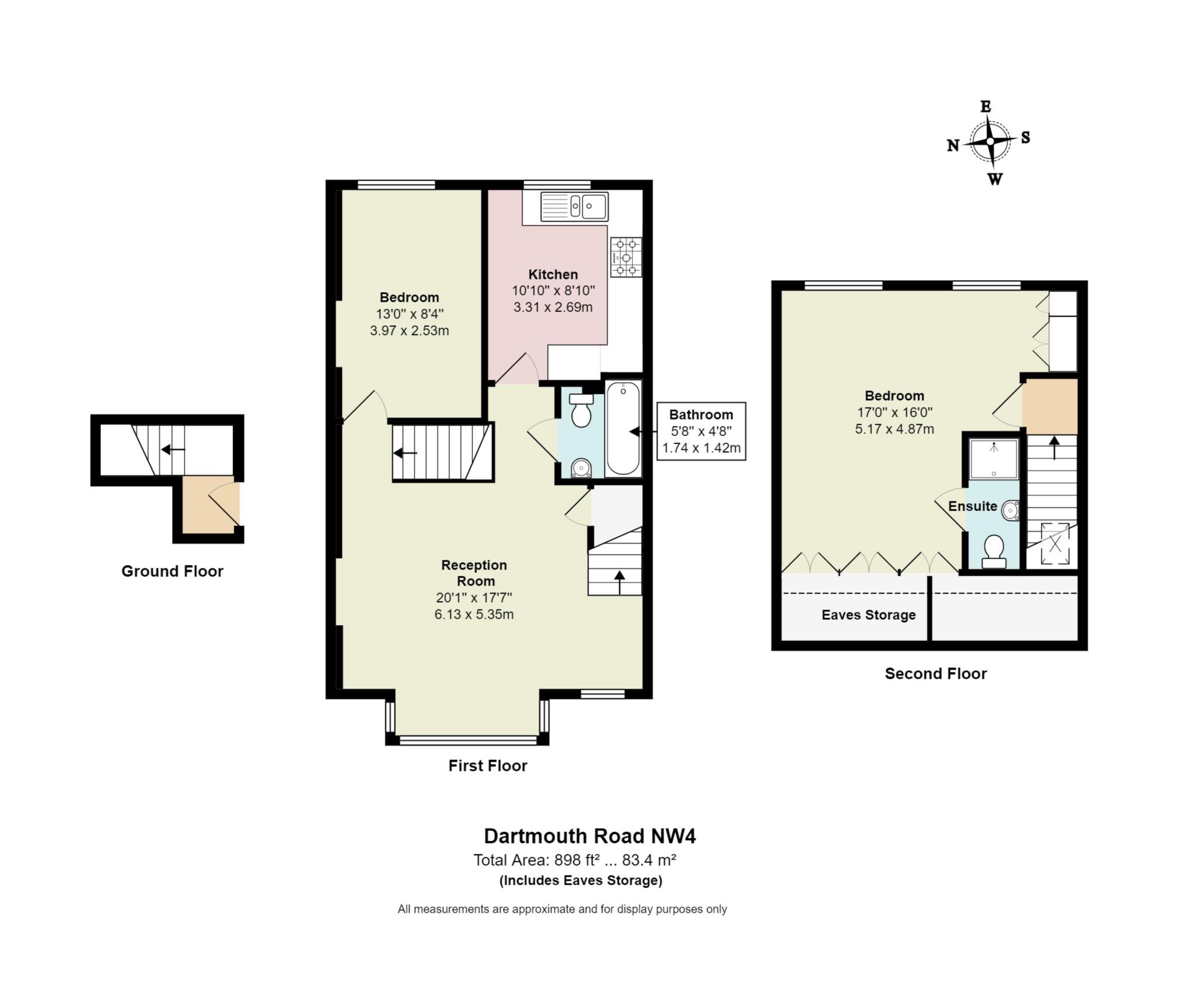 44, Dartmouth Rd, London floorplan