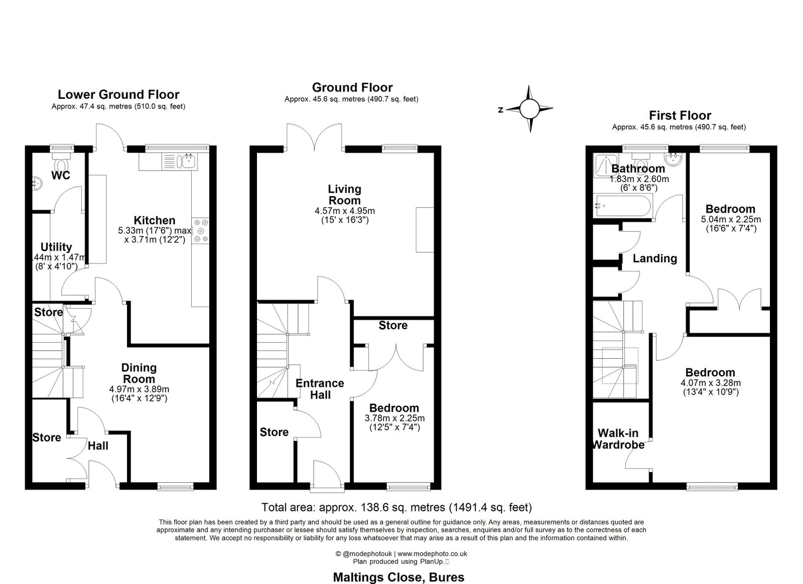 18, Maltings Close, Bures floorplan