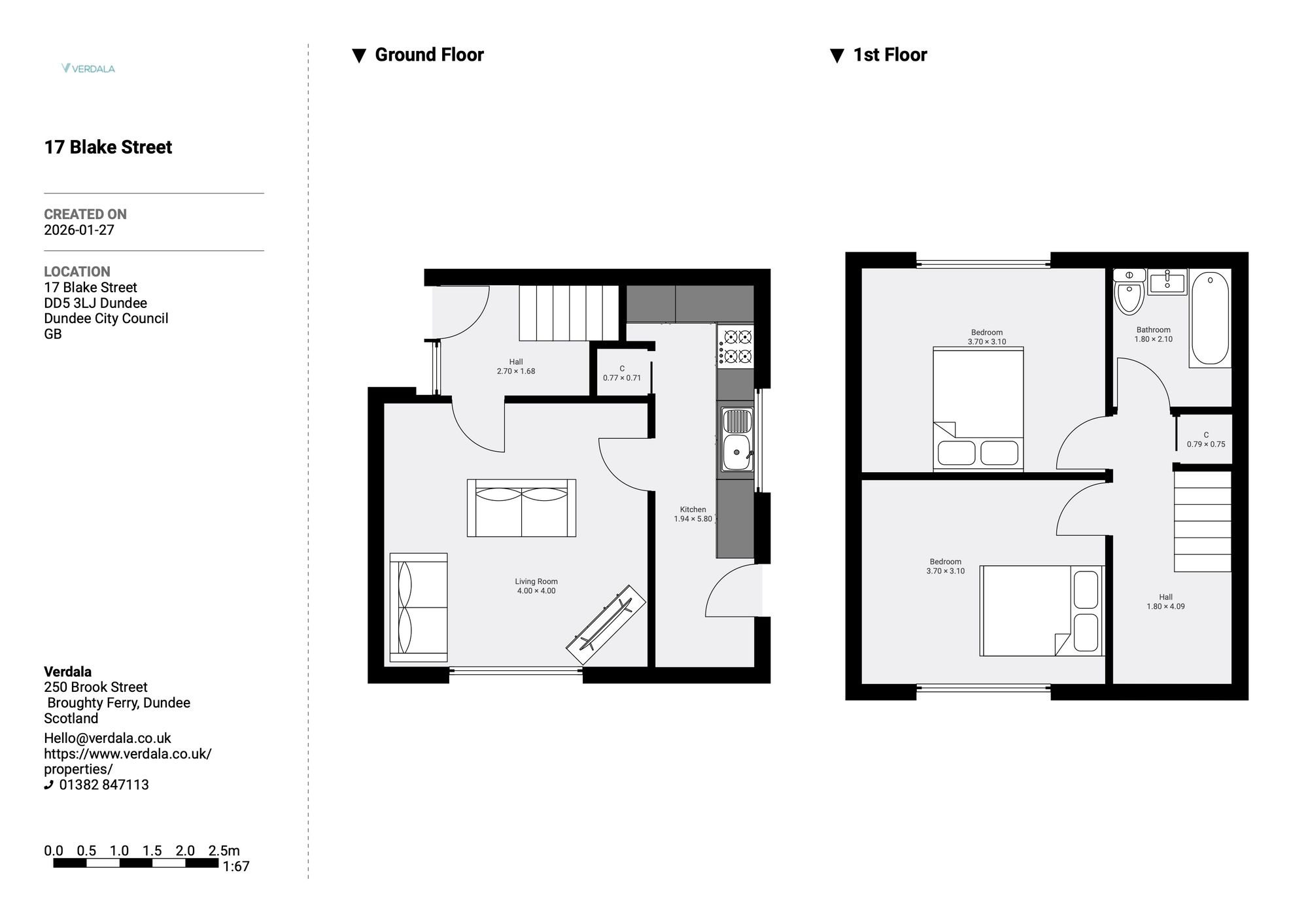 17 Blake Street, Dundee floorplan