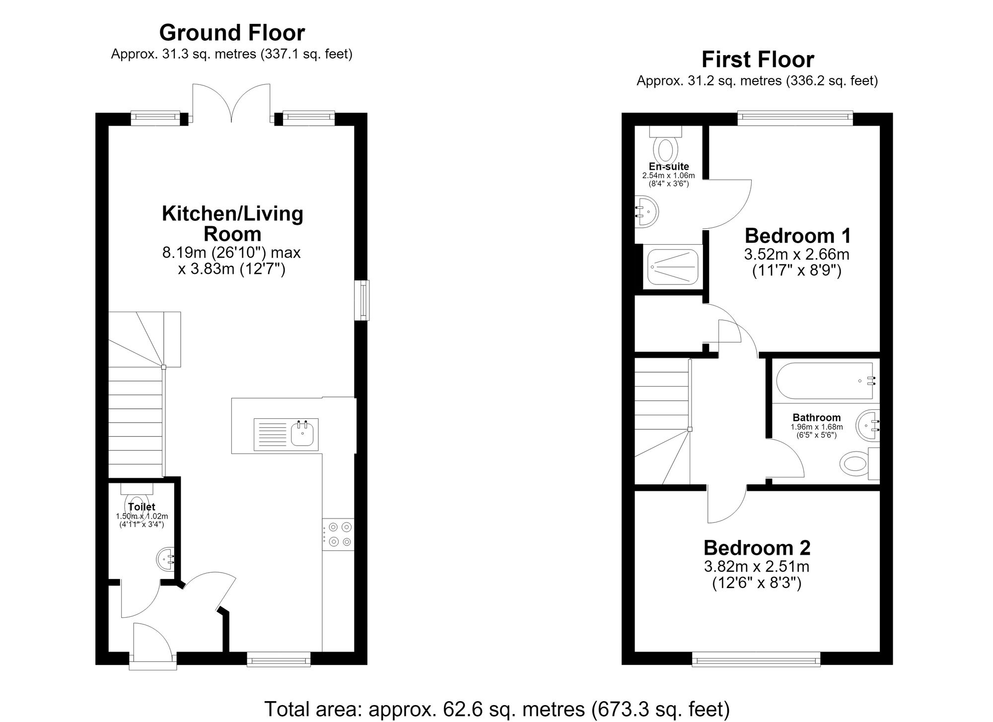 4 Orpington Road, Royston floorplan