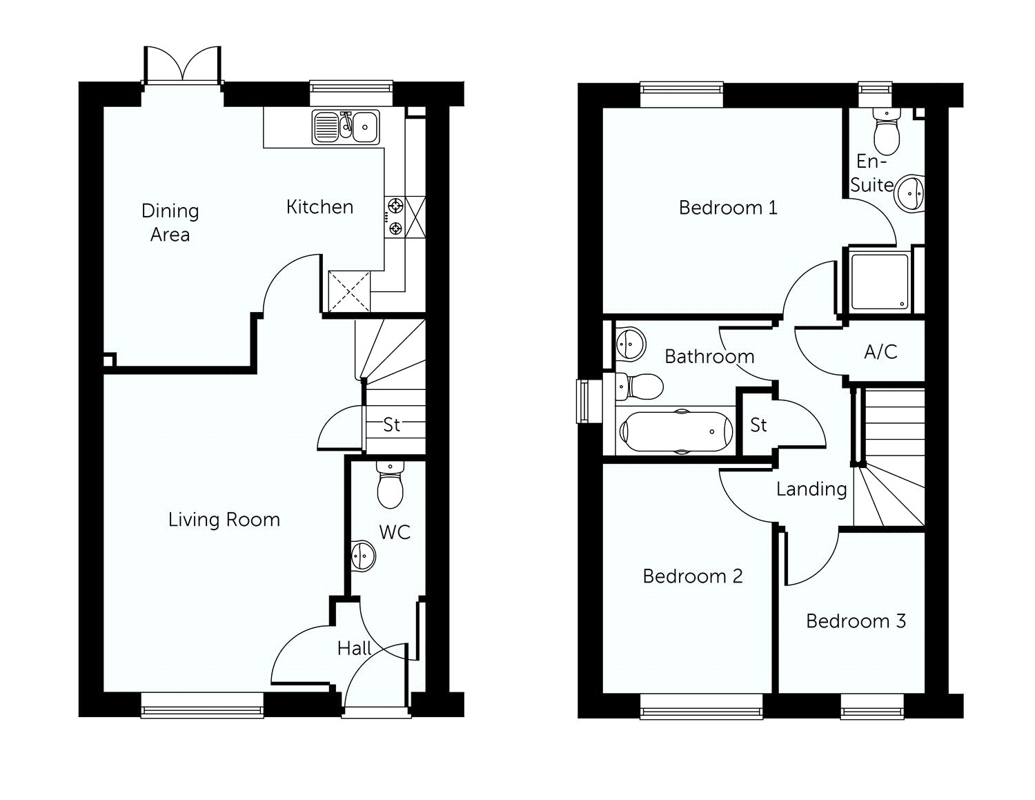 3 Bedrooms Terraced house for sale in Malvhina Court, Brook Farm Drive, Malvern, Worcestershire WR14