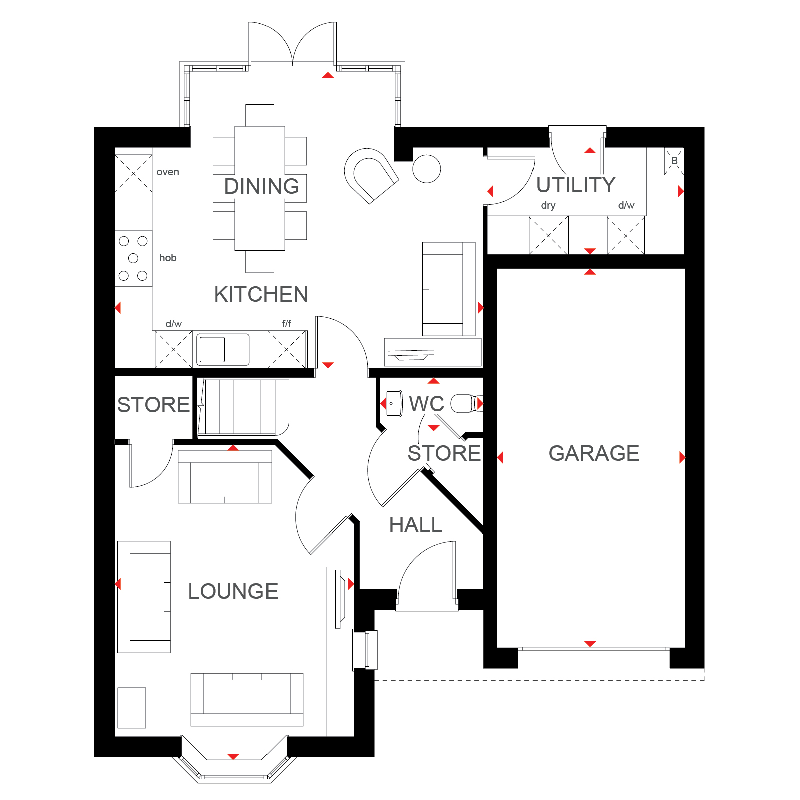 "Exeter" at Rocky Lane, Haywards Heath RH16, 4 bedroom detached house