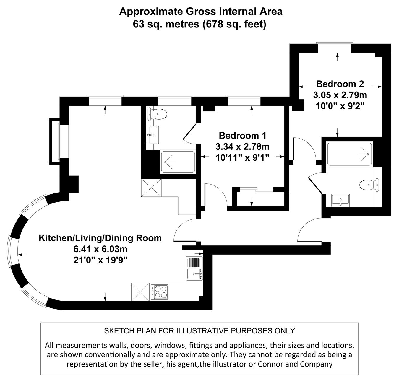 Flat 15, Stirling House, College Road, Cheltenham floorplan
