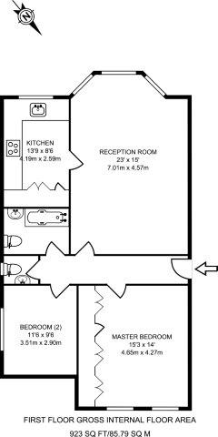 2 Bedrooms Flat to rent in Redington Road, Hampstead NW3