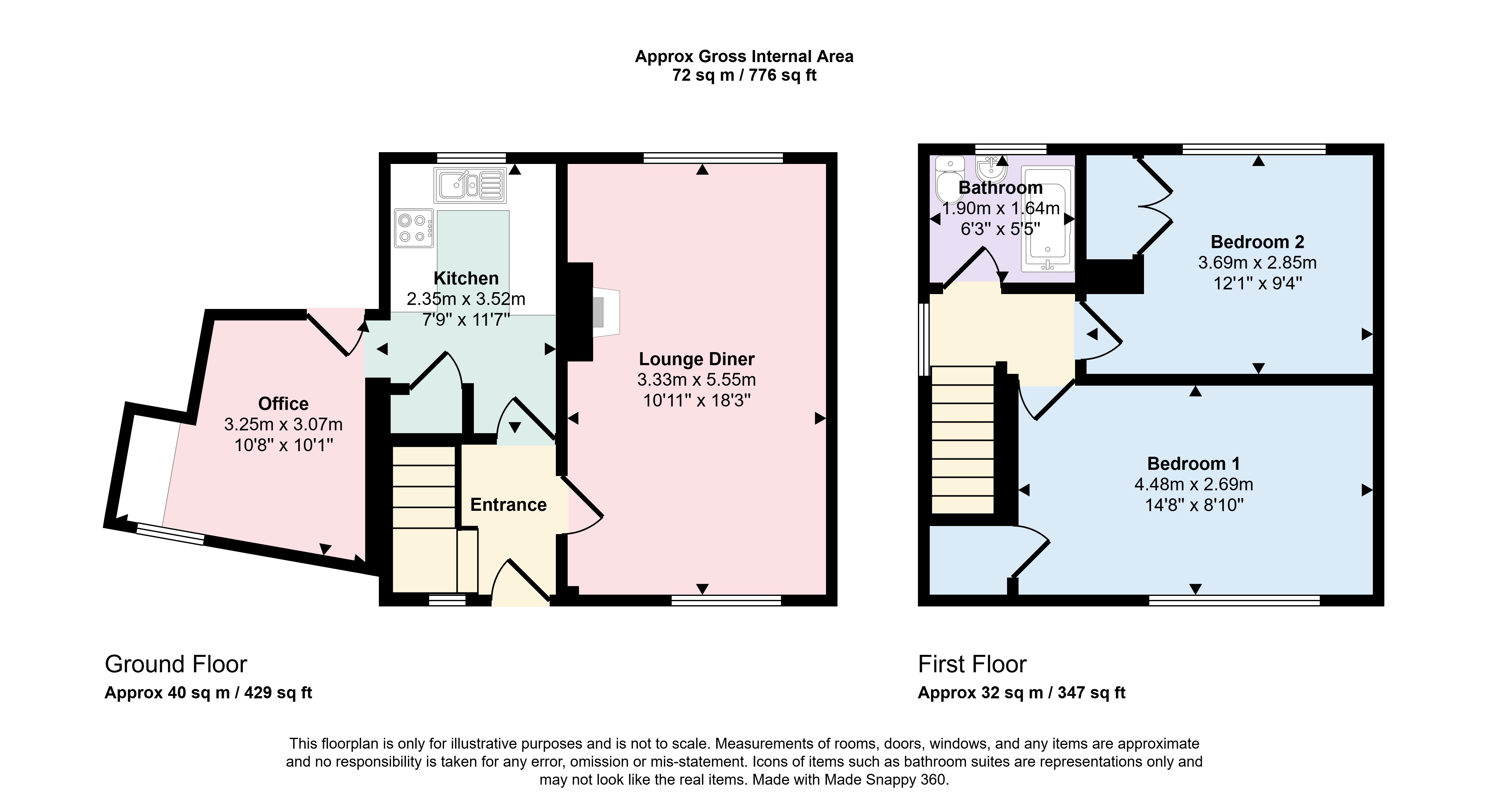 143, Edgehill Road, Carlisle floorplan