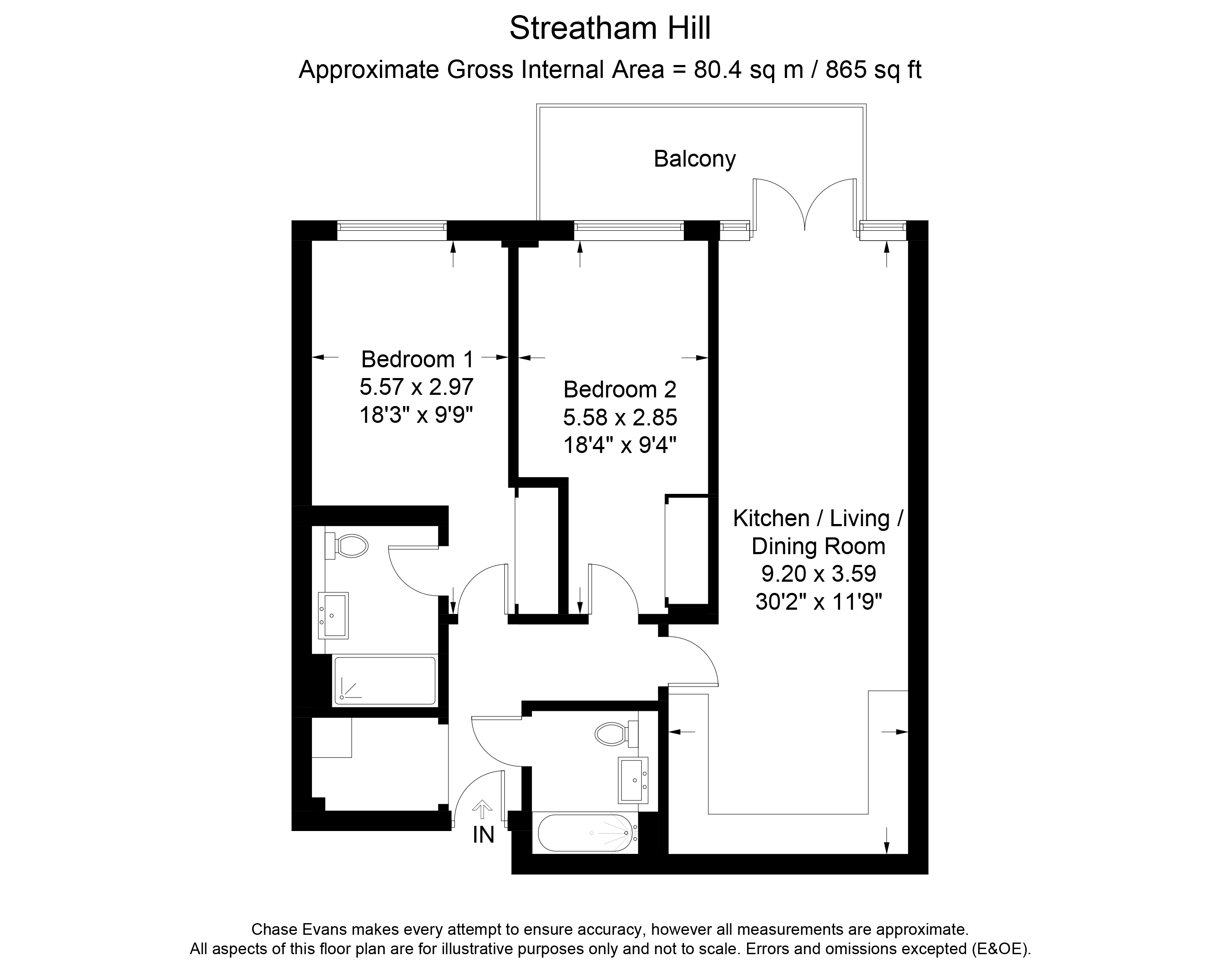 2 Bedrooms Flat to rent in Gaumont Place, London Square, Streatham SW2
