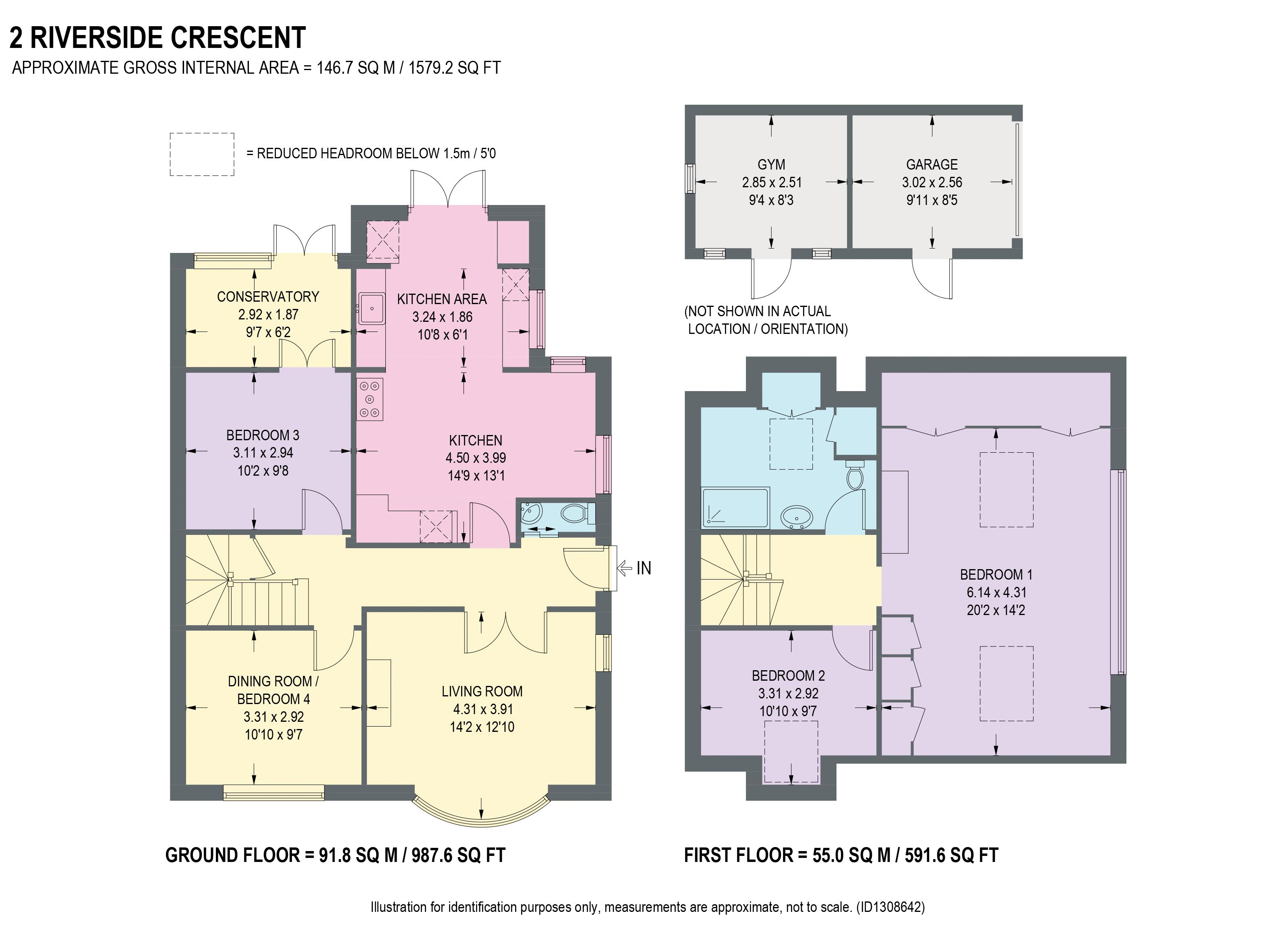 2, Riverside Crescent, Chesterfield floorplan