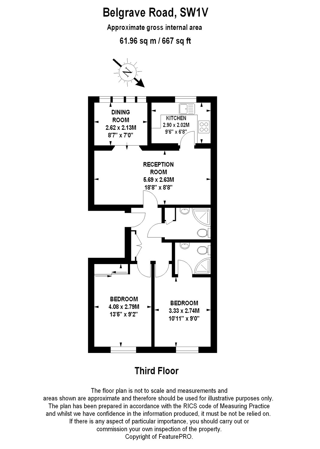 2 Bedrooms Flat for sale in Belgrave House, 92-94 Belgrave Road, London SW1V