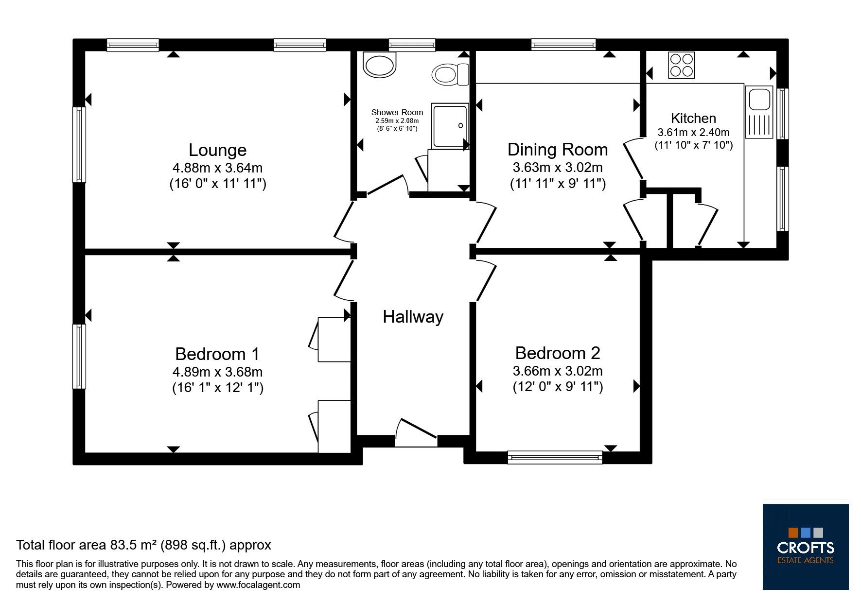 Newstead, Keeling Street, North Somercotes floorplan