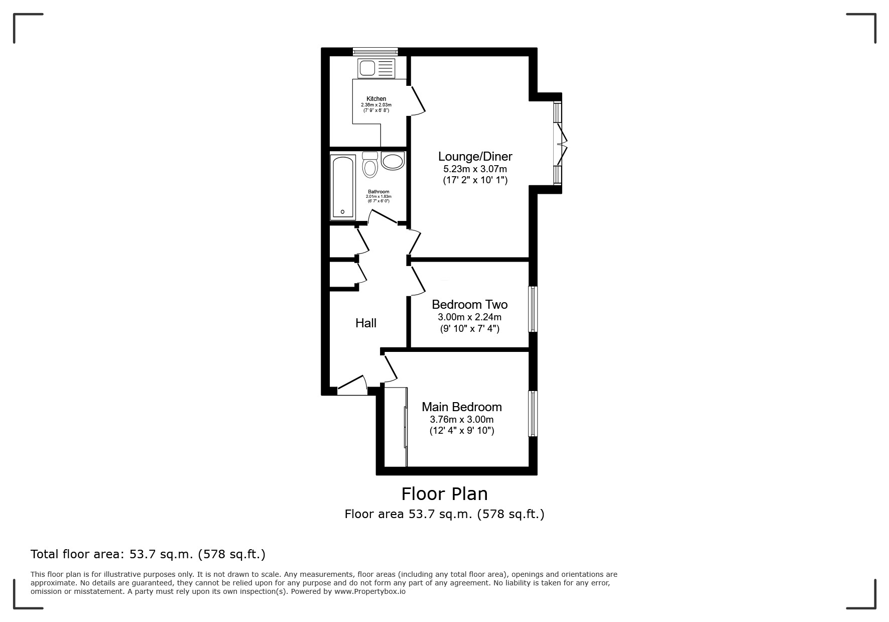45, Frederick Place, Berkshire floorplan