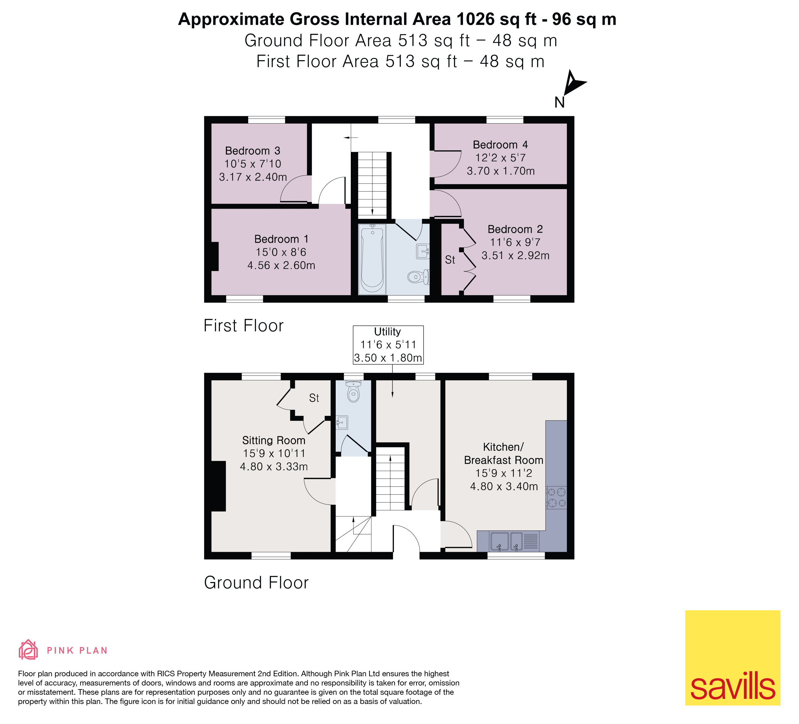 4-5 The Beeches,, Alkerton, Oxfordshire floorplan
