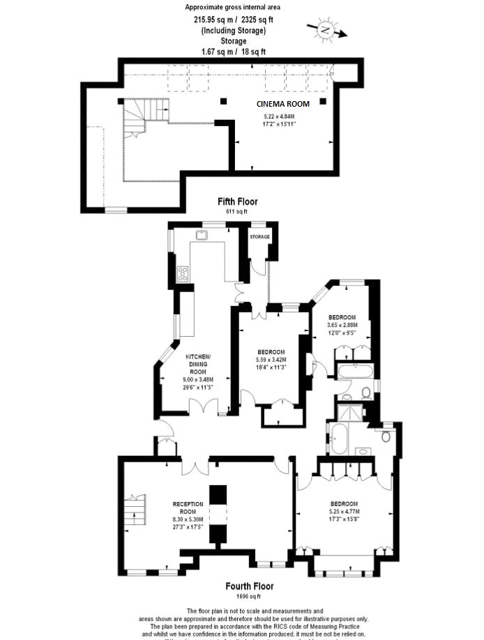 3 Bedrooms Flat to rent in Iverna Gardens, London W8