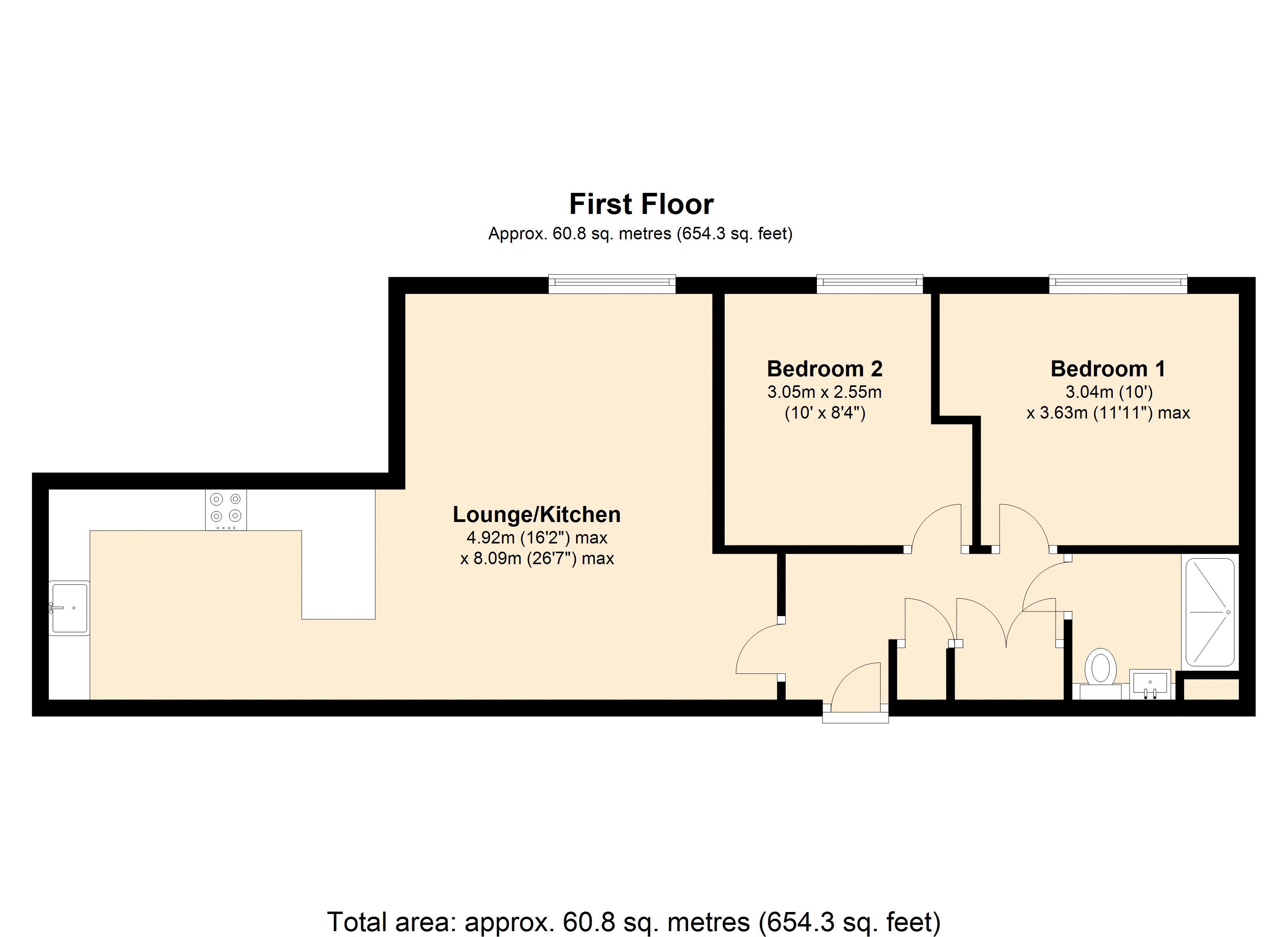 2 Bedrooms Flat to rent in 5 Scotland Road, Warrington WA1