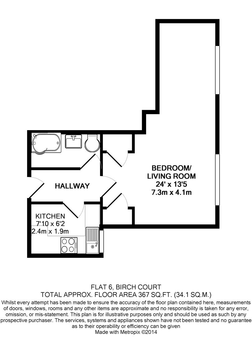 Flat 6, Birch Court, 49, Brighton Grove, Fallowfield floorplan