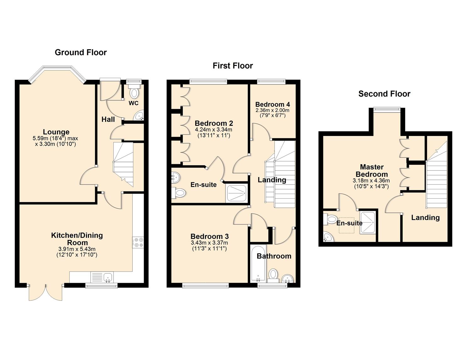 16, Shinewater Park, Hull floorplan