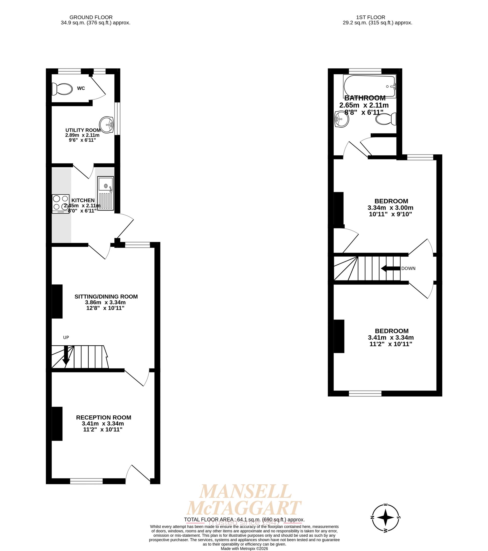 17 Chequer Road, East Grinstead floorplan