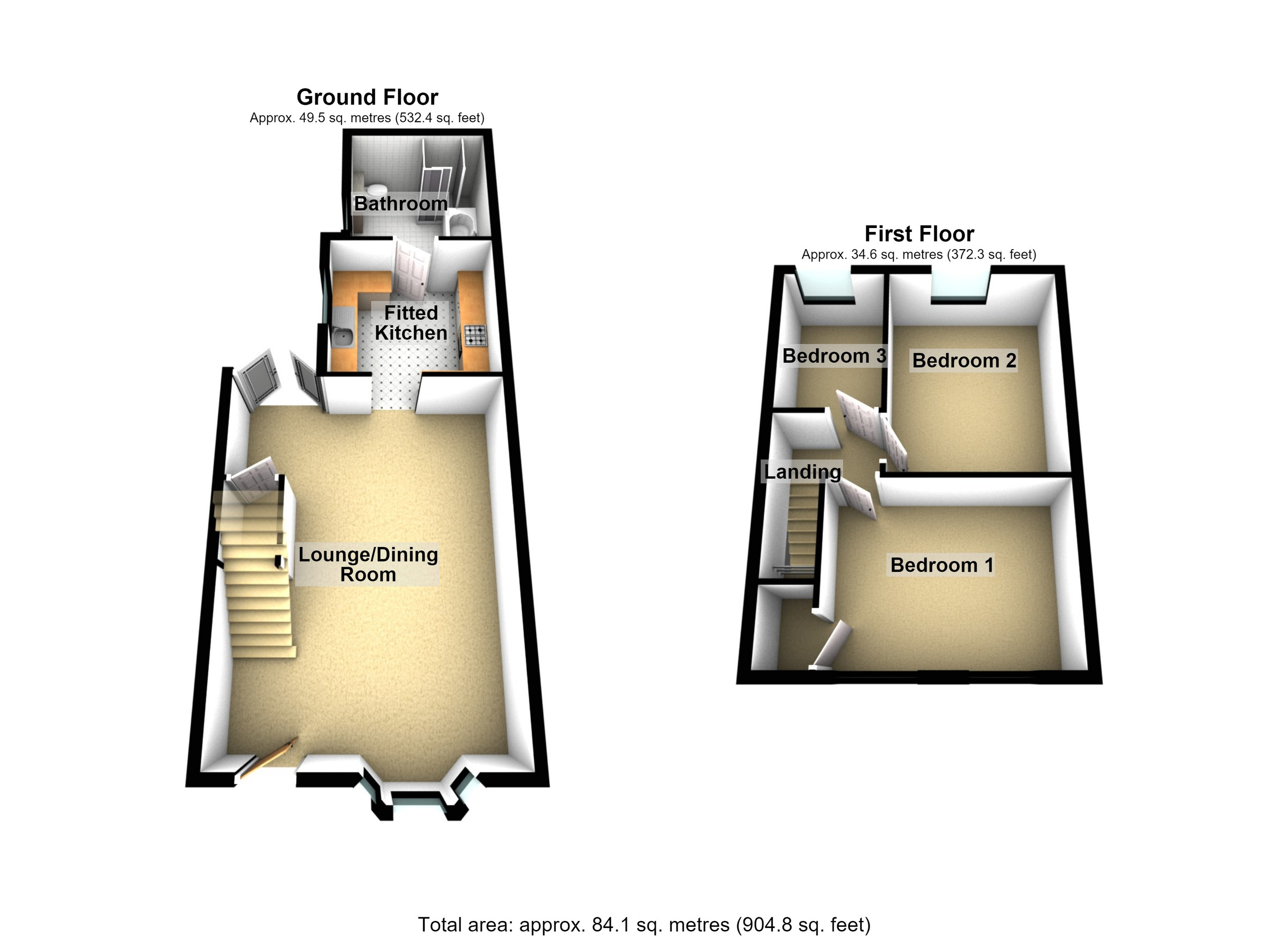 4 Nibloe Terrace, Merthyr Tydfil floorplan