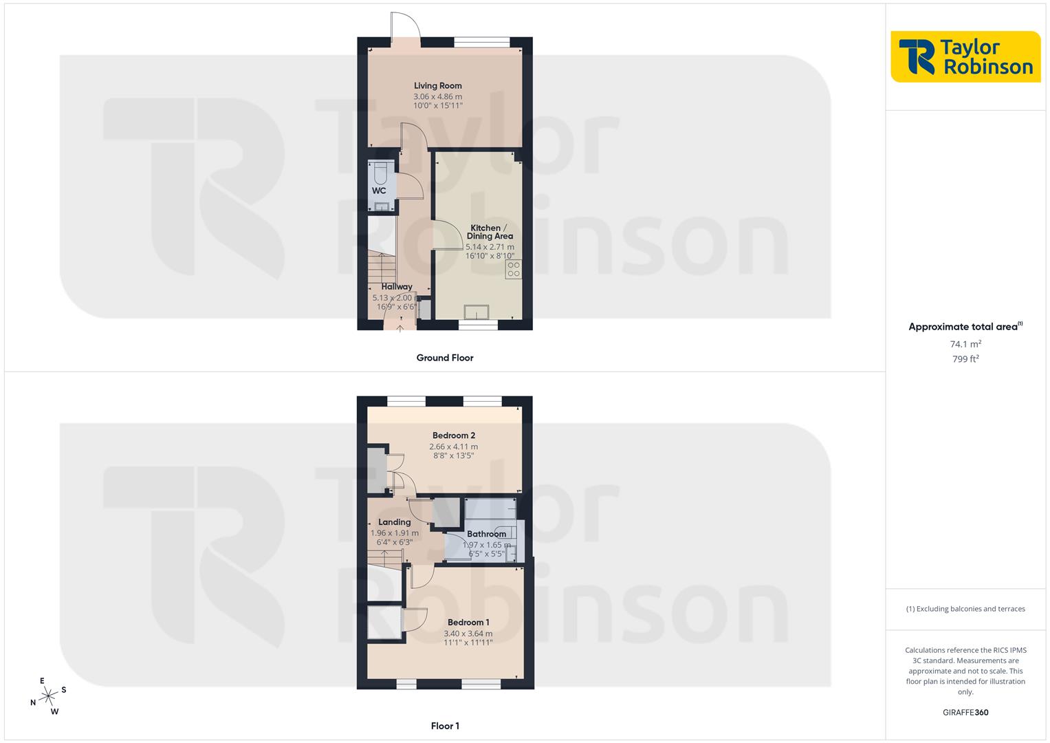 103, Daffodil Crescent, Crawley floorplan
