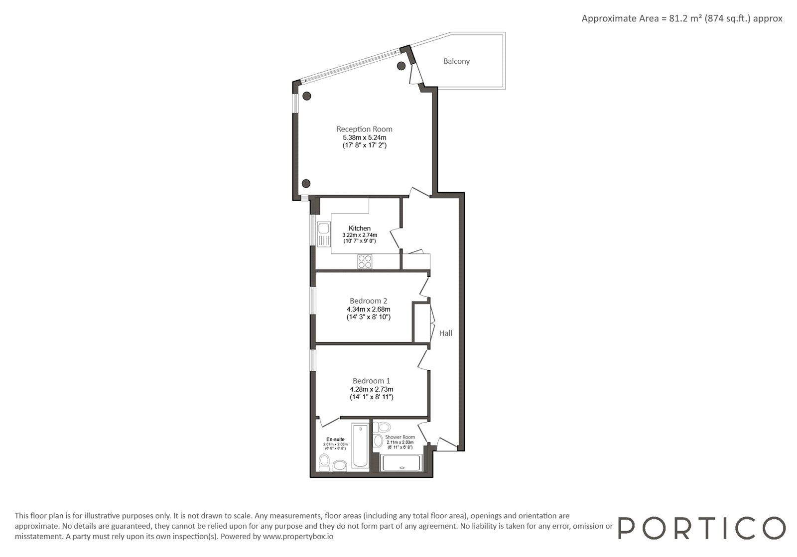 325, Boardwalk Place, London floorplan